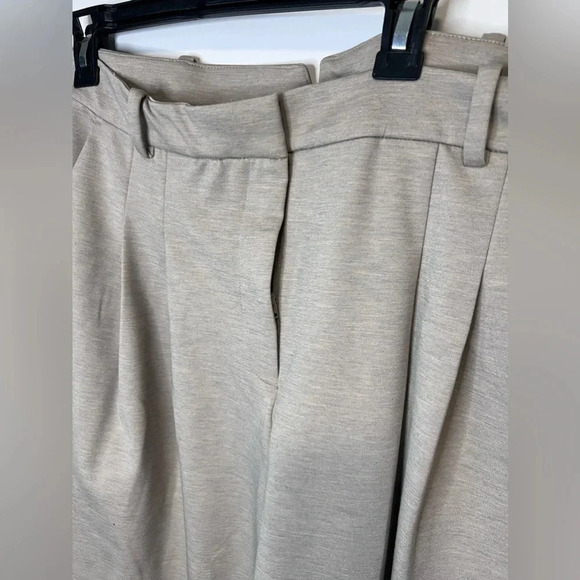 H&M | Pleated Dress Pants in Beige | Size  XL [84] - Picture 4 of 5